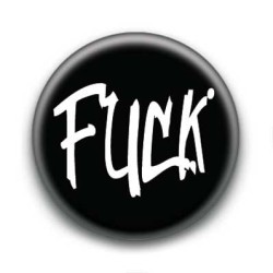 Badge Fuck Blanc