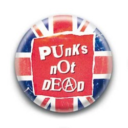 Badge Punks Not Dead - England