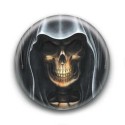 Badge Tete de mort avec capuche