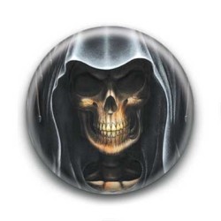 Badge Tete de mort avec capuche