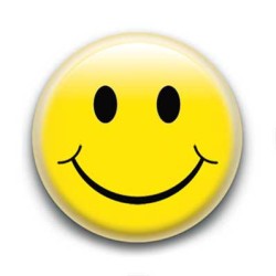 Badge : Smiley jaune