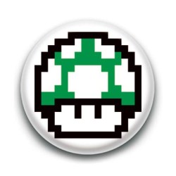 Badge Champignon Vert Mario