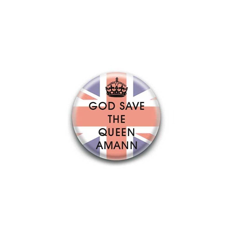 Badge : God save the queen amann