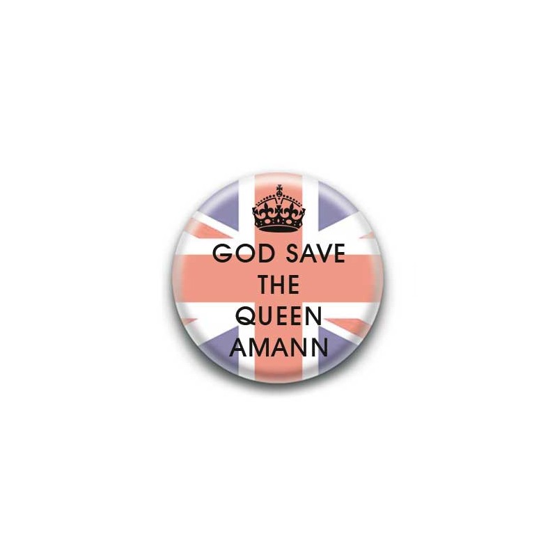 Badge : God save the queen amann
