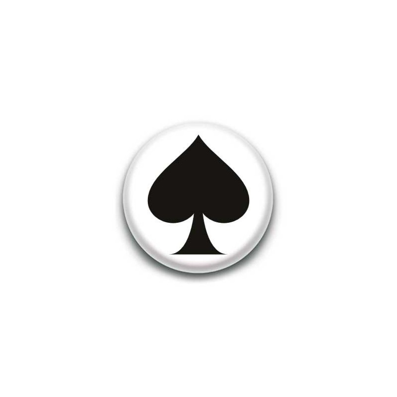 as de pique en m/étal badge /à /épingle
