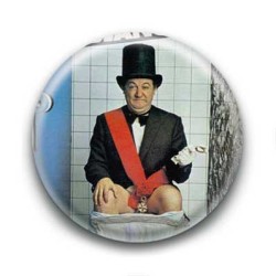 Badge : Président, humouriste Coluche
