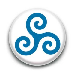 Badge Triskel Bleu