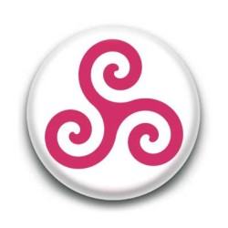 Badge Triskel Rose