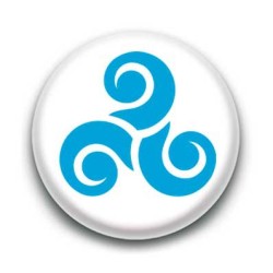 Badge Triskel Bleu