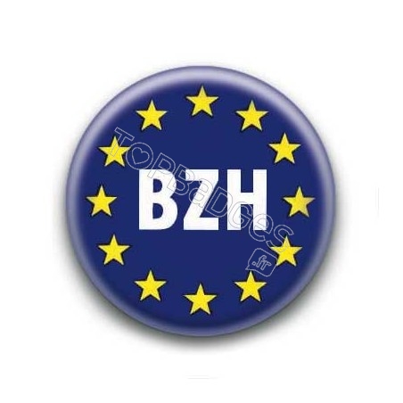 Badge BZH Fond Bleu