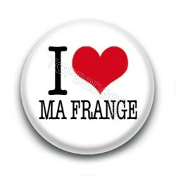 Badge I Love Ma Frange Sur Fond Blanc