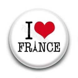 Badge : I Love France, tour Eiffel