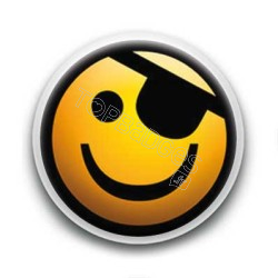 Badge : Smiley pirate