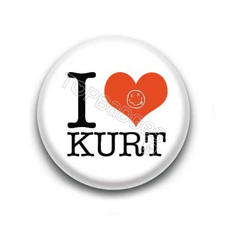 Badge I love Kurt