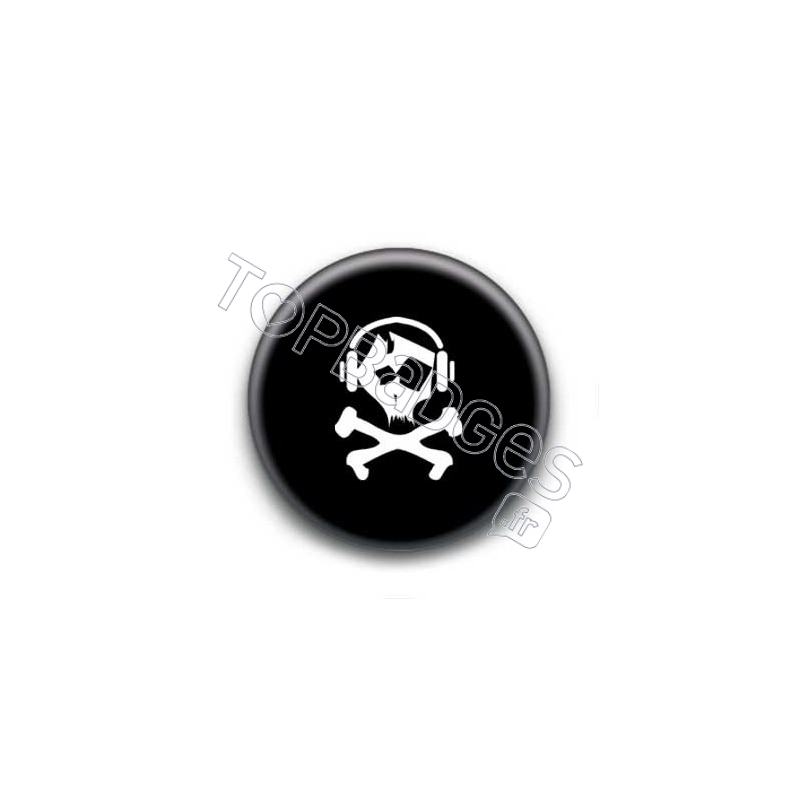 Badge tete de mort musique