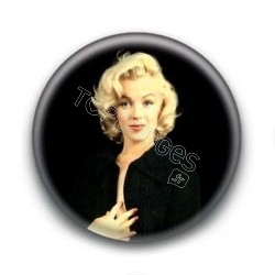 Badge : Tenue noire, actrice Marilyn Monroe