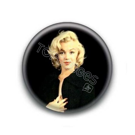 Badge : Tenue noire, actrice Marilyn Monroe