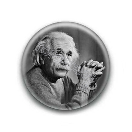 Badge : NB, scientifique Albert Einstein