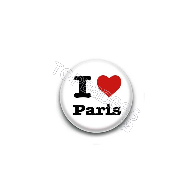 Badge I Love Paris 