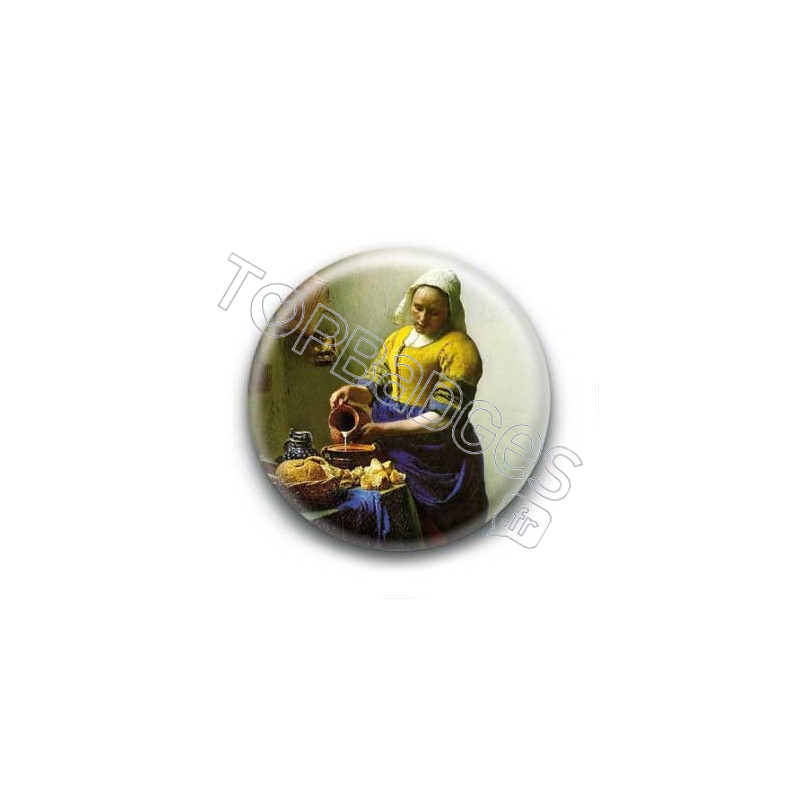 Badge : La Laitière,  Johannes Vermeer