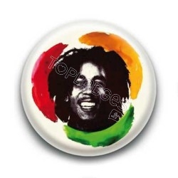 Badge : Chanteur Bob Marley