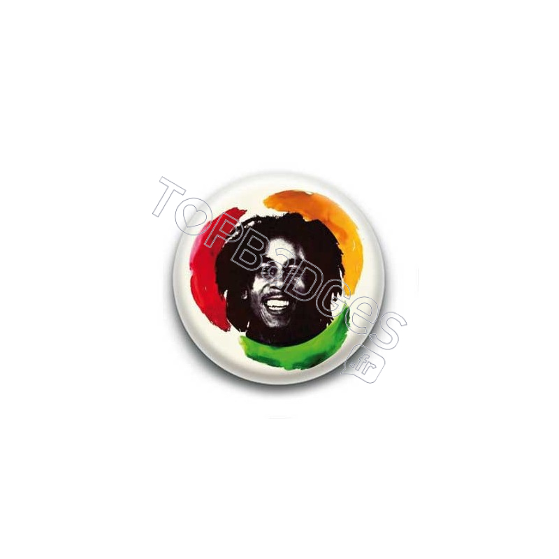 Badge : Chanteur Bob Marley