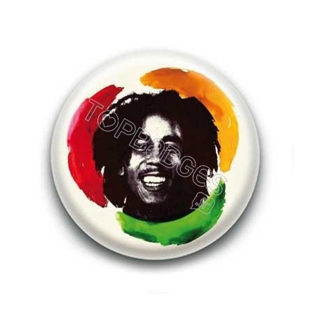 Badge : Chanteur Bob Marley