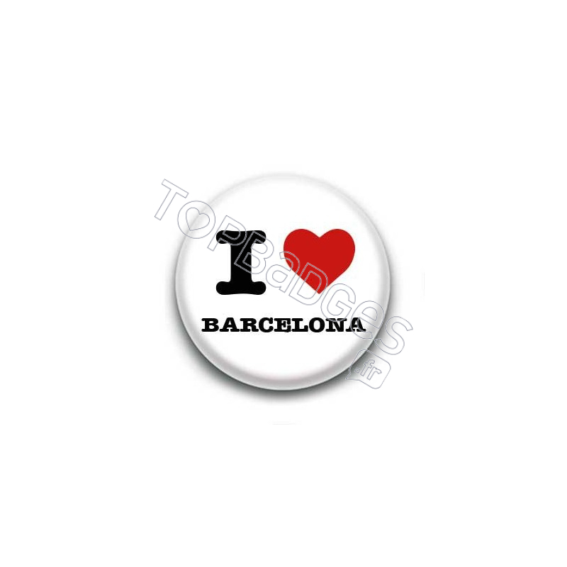 Badge I Love Barcelona