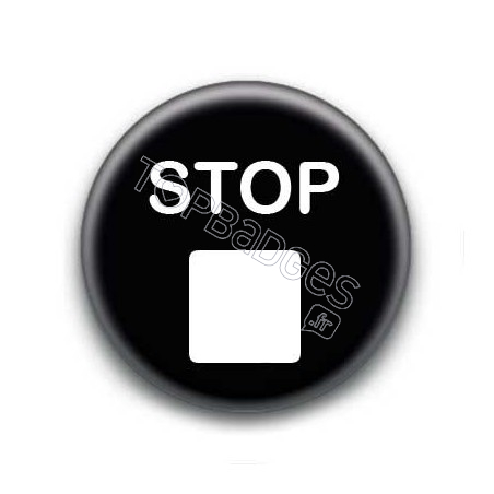 Badge icône stop