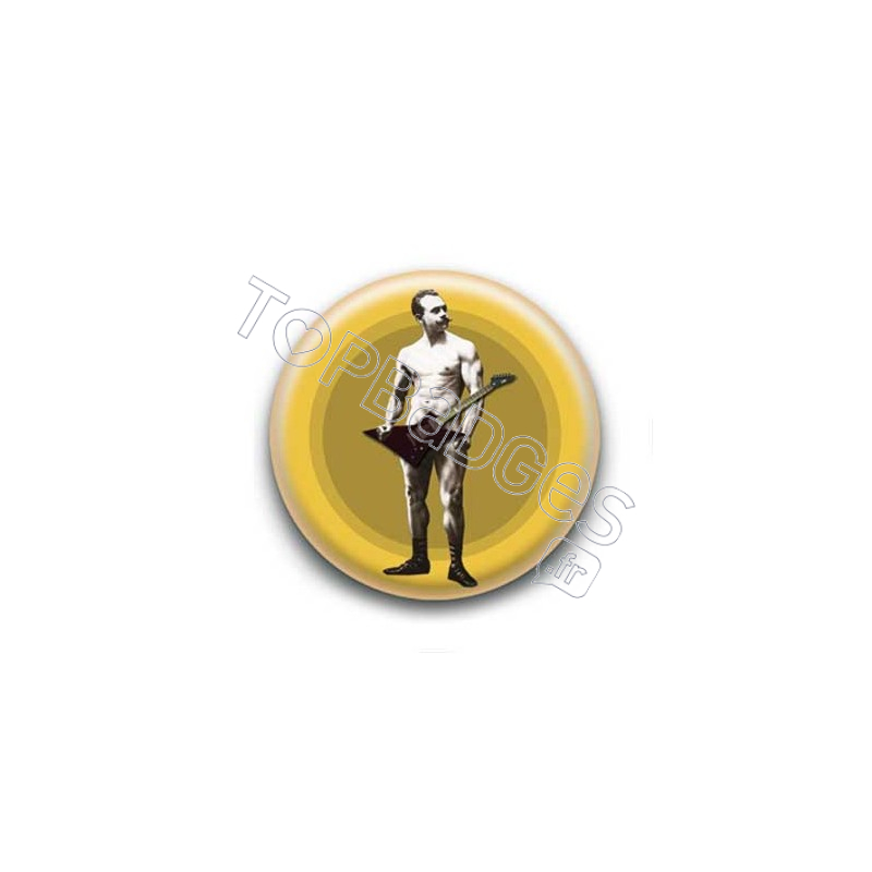 Badge : Guitare, culturiste Edmond Desbonnet