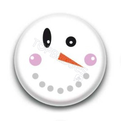 Badge bonhomme de neige