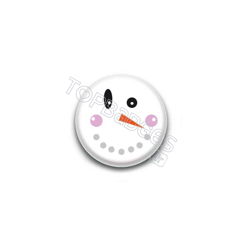 Badge bonhomme de neige