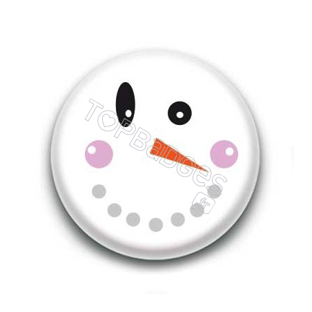 Badge bonhomme de neige