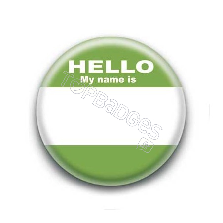 Badge hello my name is rouge