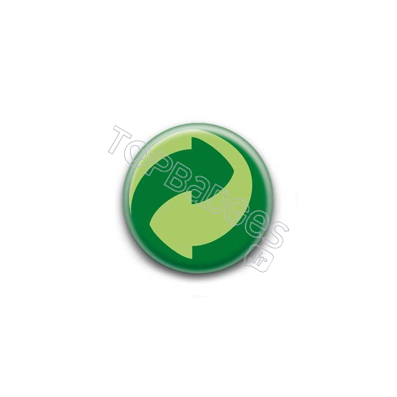 Badge point vert