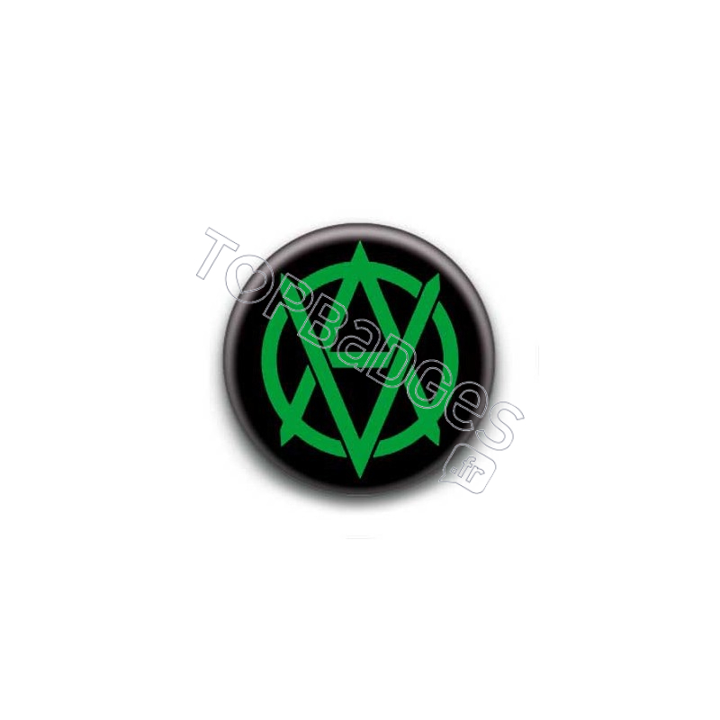 Badge logo A V vert