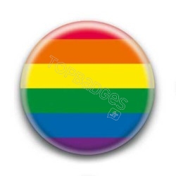 Badge : Drapeau LGBTQIA+ bis