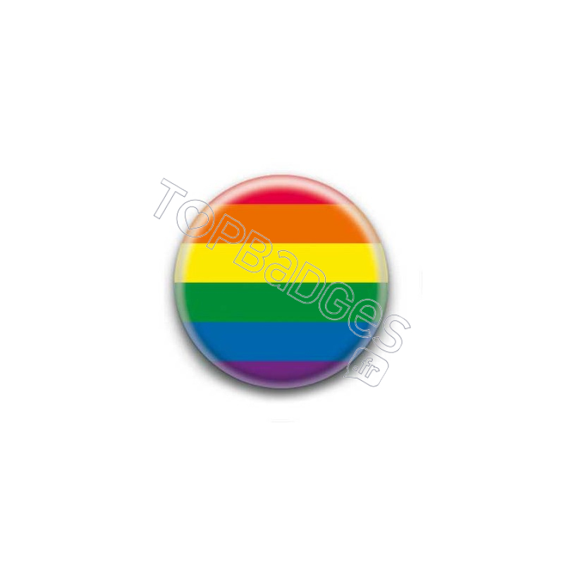 Badge : Drapeau LGBTQIA+ bis