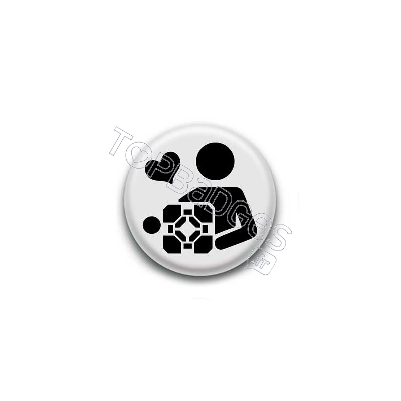 Badge Portal Companion Cube