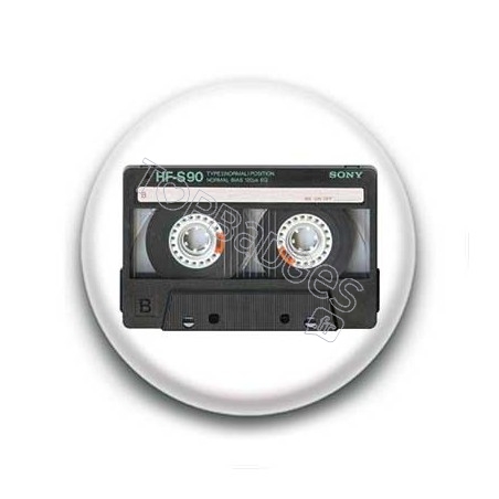 Badge cassette audio sony