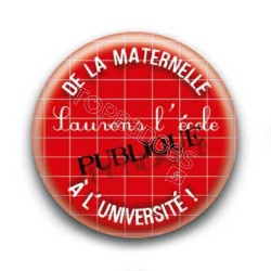 Badge sauvons l'ecole publique