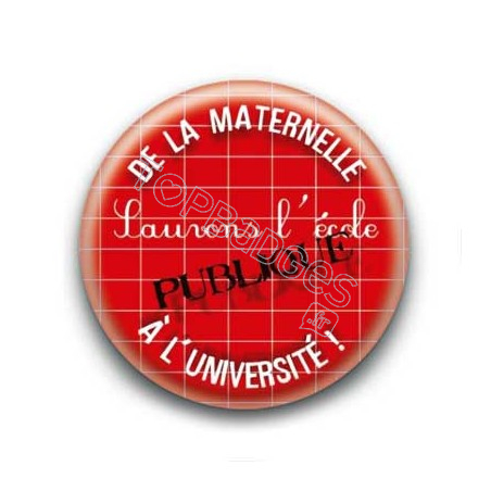 Badge sauvons l'ecole publique