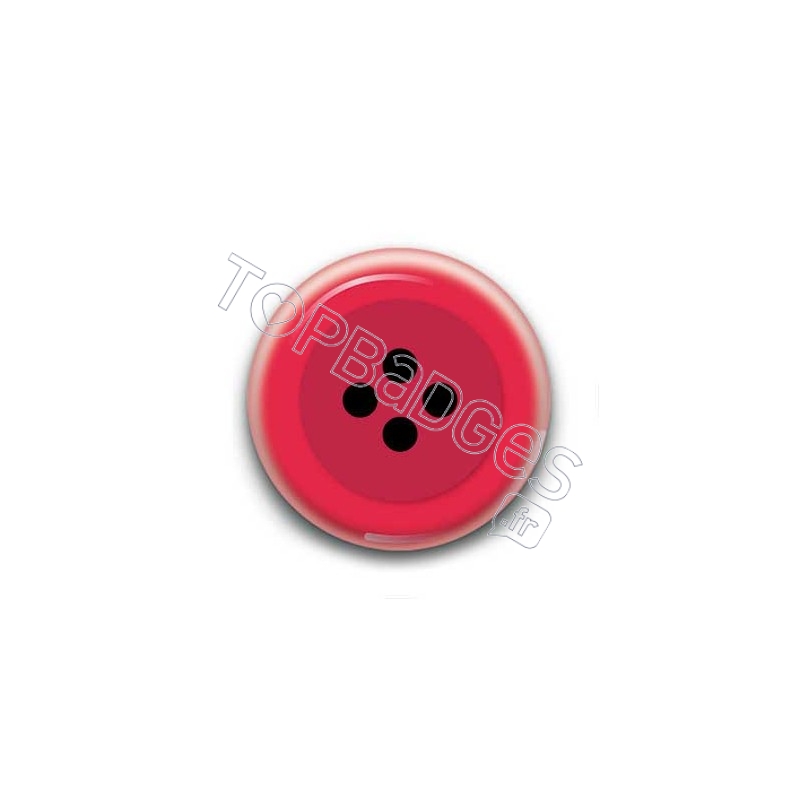 Badge bouton rouge