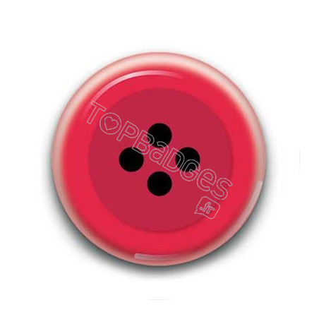 Badge bouton rouge