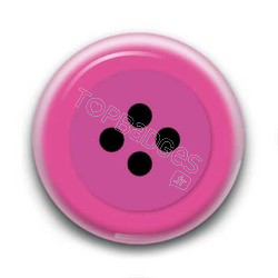 Badge bouton rose