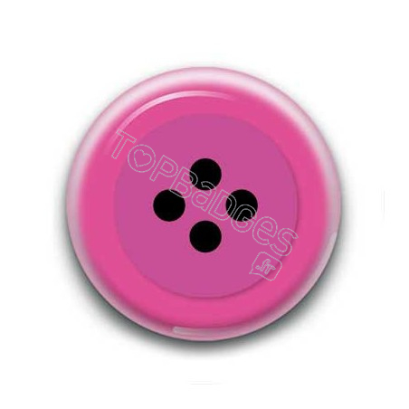 Badge bouton rose