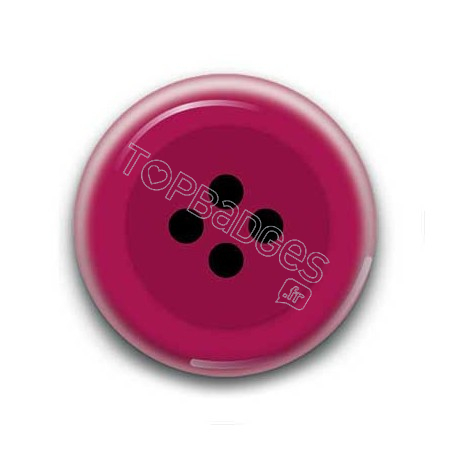 Badge bouton fushia