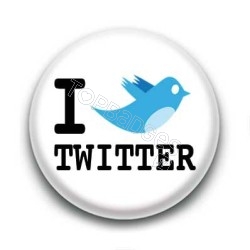 Badge I love twitter