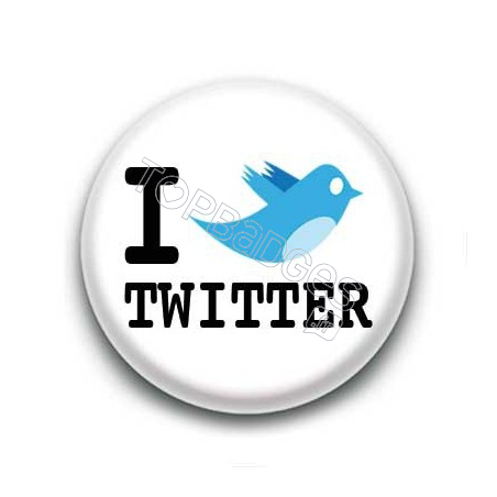 Badge I love twitter