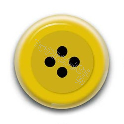 Badge Bouton Jaune